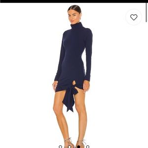 Hip Tie Turtleneck Dress in Navy
Lovers and Friends